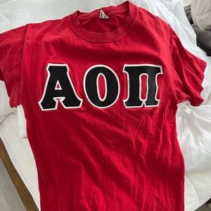 AOII Alpha Omicron Pi red t-shirt